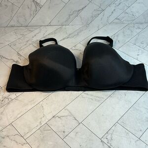 NWT NWOT Cacique Lane Bryant Womans Bra Black Balconette UNDERWIRE SIZE 46D